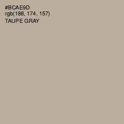 #BCAE9D - Taupe Gray Color Image